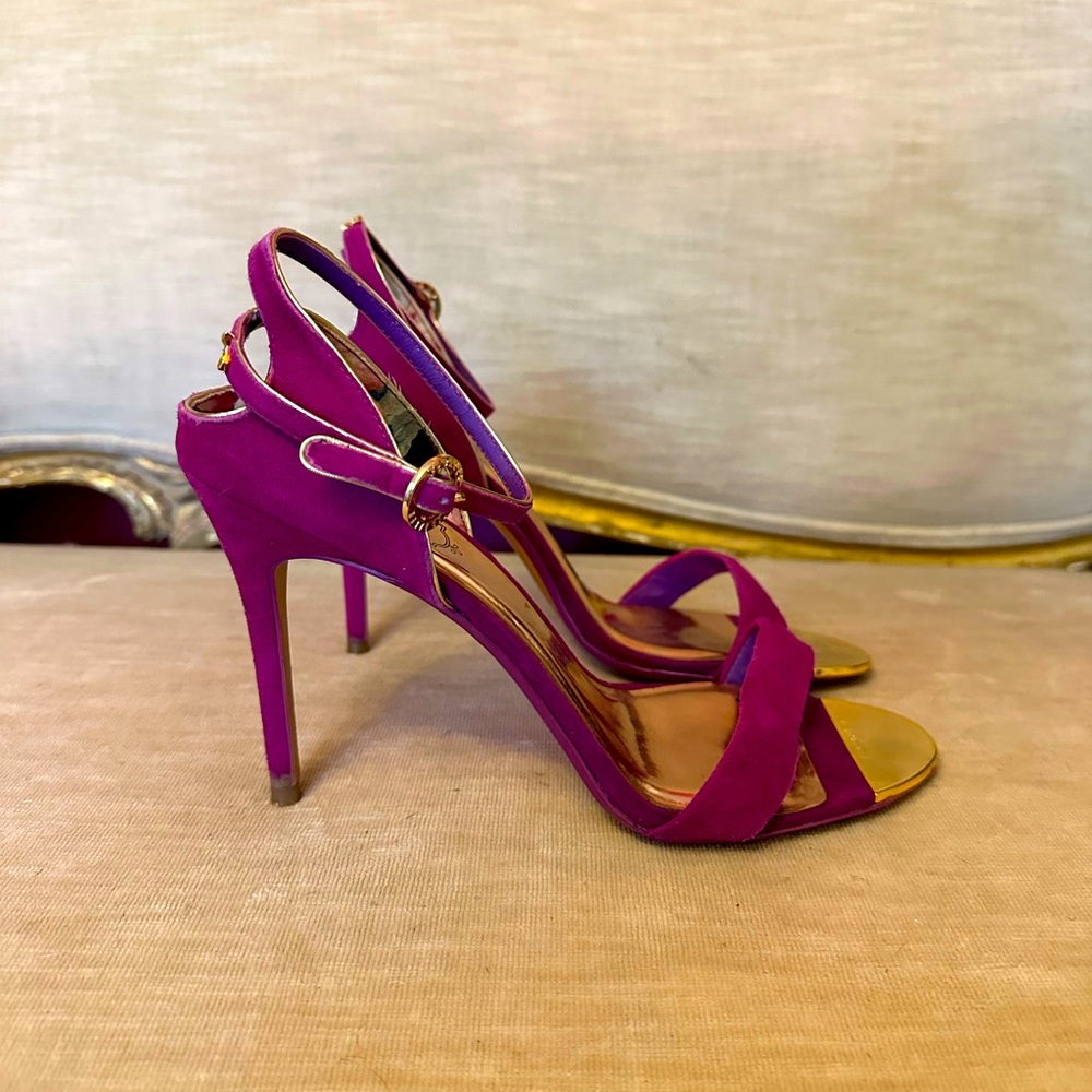 Ted Baker Fuchsia Strappy Heels - Like New!